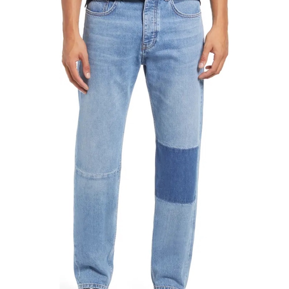 FRAME MODERN BLOCKING STRAIGHT LEG DENIM JEANS SIZE 36 NWT